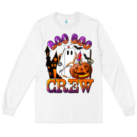 White Boo Boo Crew Nurse Long Sleeve Tee - LillyAllenDesigns