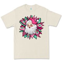 Bone pink Christmas Santa Claus sunflower Premium Tee - Jasminsmagicworld