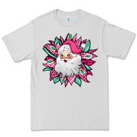 Dove Grey pink Christmas Santa Claus sunflower Premium Tee - Jasminsmagicworld