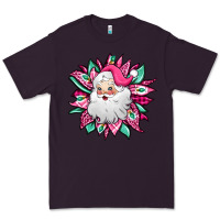 Plum pink Christmas Santa Claus sunflower Premium Tee - Jasminsmagicworld