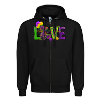 Black Love Louisiana Zipper Hoodie - HowdyJamesFarm