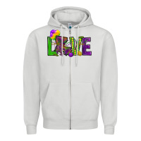 Dove Grey Love Louisiana Zipper Hoodie - HowdyJamesFarm