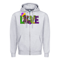 Heather Grey Love Louisiana Zipper Hoodie - HowdyJamesFarm