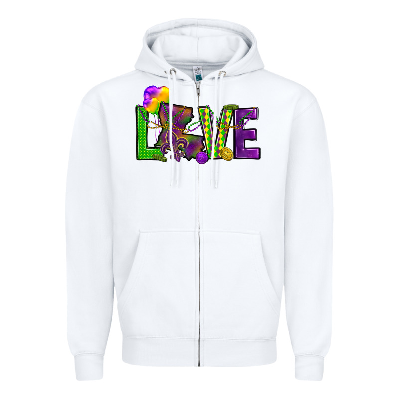 Love Louisiana Zipper Hoodie by HowdyJamesFarm | Teevron