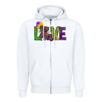 White Love Louisiana Zipper Hoodie - HowdyJamesFarm