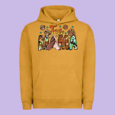 Fur Mama Urban Hoodie Designed By Cowhidedigitalart