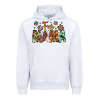 White fur mama Urban Hoodie - CowhideDigitalArt