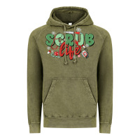 Vintage Olive scrub life Vintage Hoodie - MaliasSmallBusiness