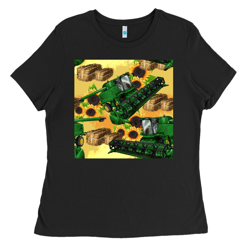 Harvester Seamless Pattern Ladies Tee by BundleAndBundleShop | Teevron
