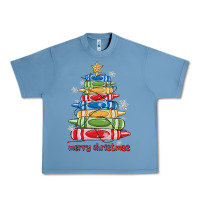 Pebble Blue crayons tree christmas Urban Heavy Tee - MaliasSmallBusiness