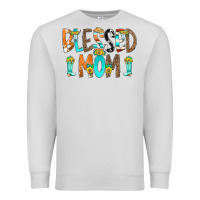 Dove Grey Blessed Mom Premium Sweatshirt - CowCowDesign