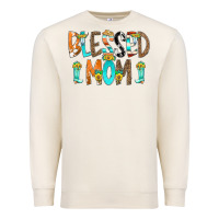 Sandshell Blessed Mom Premium Sweatshirt - CowCowDesign