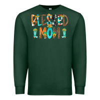Sports Green Blessed Mom Premium Sweatshirt - CowCowDesign