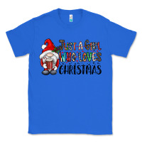 True Royal just a girk who loves christmas Classic Tee - CowhideDigitalArt