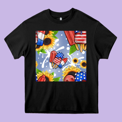 Patriotic Popsicle Heavy Core Tee Designed By Bundleandbundleshop
