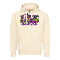 Sandshell Love Mardi Gras with gnome Zipper Hoodie - HowdyJamesFarm