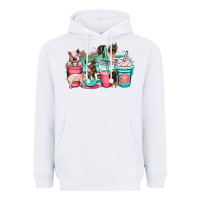White pig coffee cups Heavyweight Hoodie - OliviaCreatesArt