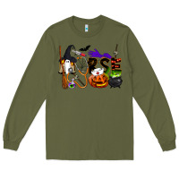 Army Green Halloween Nurse Long Sleeve Tee - LillyAllenDesigns