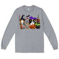 Heather Grey Halloween Nurse Long Sleeve Tee - LillyAllenDesigns