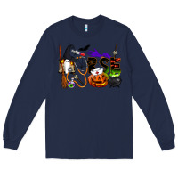 Navy Halloween Nurse Long Sleeve Tee - LillyAllenDesigns