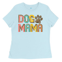 Baby Blue dog mama Ladies Tee - JahusDesignShop