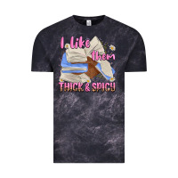 Cloud Black i like them thick and spicy Vintage Tee - MaliasSmallBusiness