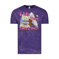 Cloud Purple i like them thick and spicy Vintage Tee - MaliasSmallBusiness