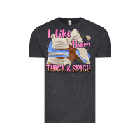 Vintage Black i like them thick and spicy Vintage Tee - MaliasSmallBusiness