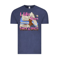 Vintage Denim i like them thick and spicy Vintage Tee - MaliasSmallBusiness