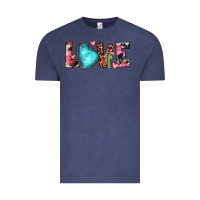 Vintage Denim gemstone love Vintage Tee - JahusDesignShop