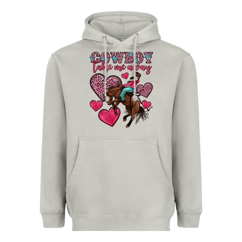 Cowboy Take Me Away Heavyweight Hoodie by OliviaCreatesArt | Teevron