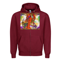 Burgundy Mardi Gras Crawfish Tumbler Zipper Hoodie - HowdyJamesFarm