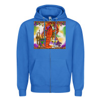True Royal Mardi Gras Crawfish Tumbler Zipper Hoodie - HowdyJamesFarm