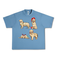 Pebble Blue christmas dogs Urban Heavy Tee - MaliasSmallBusiness