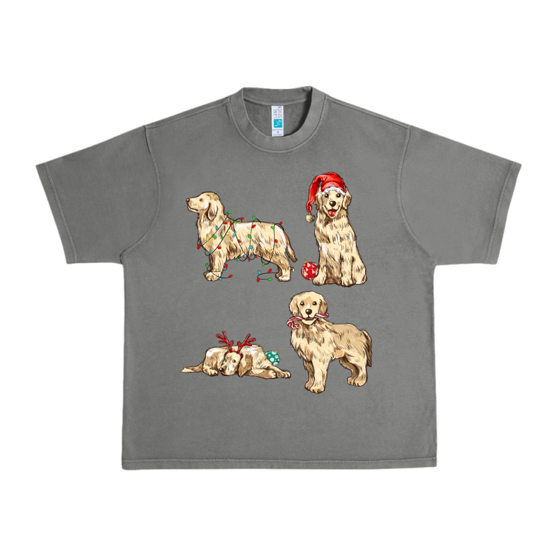 Christmas Dogs Urban Heavy Tee by MaliasSmallBusiness | Teevron