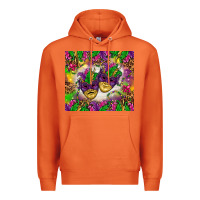 Carrot Mardi Gras masks tumbler Premium Hoodie - HowdyJamesFarm