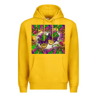 Lemon Mardi Gras masks tumbler Premium Hoodie - HowdyJamesFarm