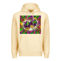 Pina Colada Mardi Gras masks tumbler Premium Hoodie - HowdyJamesFarm