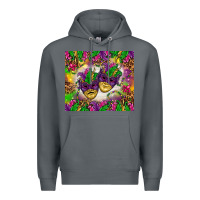 Rock Mardi Gras masks tumbler Premium Hoodie - HowdyJamesFarm