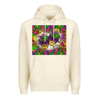 Sandshell Mardi Gras masks tumbler Premium Hoodie - HowdyJamesFarm