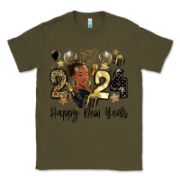 Army Green 2024 happy new year black woman Classic Tee - MaliasSmallBusiness