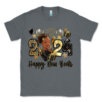 Charcoal Heather 2024 happy new year black woman Classic Tee - MaliasSmallBusiness