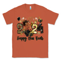 Copper 2024 happy new year black woman Classic Tee - MaliasSmallBusiness