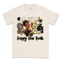 Natural 2024 happy new year black woman Classic Tee - MaliasSmallBusiness