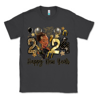 Smoke 2024 happy new year black woman Classic Tee - MaliasSmallBusiness