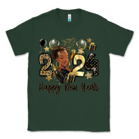 Sports Green 2024 happy new year black woman Classic Tee - MaliasSmallBusiness