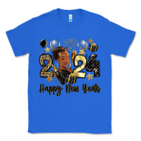 True Royal 2024 happy new year black woman Classic Tee - MaliasSmallBusiness