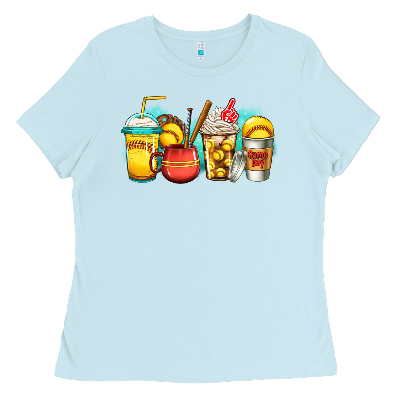 Softball Coffee Ladies Tee by Jasminsmagicworld | Teevron
