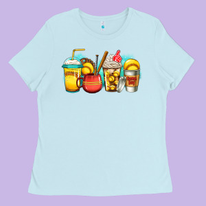 Softball Coffee Ladies Tee Designed By Jasminsmagicworld