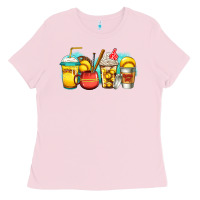 Bubblegum Pink softball coffee Ladies Tee - Jasminsmagicworld